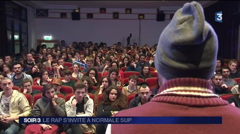 Reportage @LeGrandSoir3 "Le #rap s'invite à Normale sup" via @France3tv ►francetvinfo.fr/culture/musiqu… cc <a href="/PlumeBitume/">La Plume & Le Bitume</a>