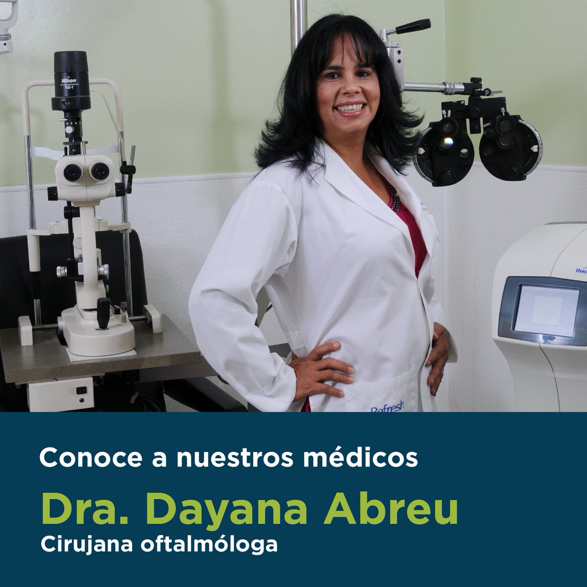 INCOCEGLA's tweet photo. La Dra. Abreu es parte de la familia de médicos del #incocegla
#oftalmólogo #saludvisual #oftalmologiard https://t.co/WvIdop0HFh
