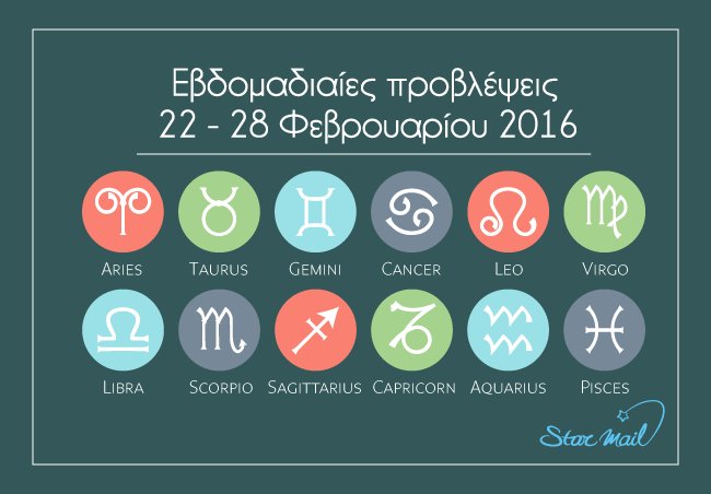 Starmail_'s tweet photo. Εβδομαδιαίες προβλέψεις ζωδίων 22-28/2 https://t.co/tjpGVewOOo via @Starmail_ #provlepseis #zodia #zwdia #nea #NEA https://t.co/o0udbHWcKN