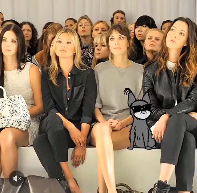 #frow dreaming with our favourite leggy Brits #LFW #londonfashionweek #Boujis