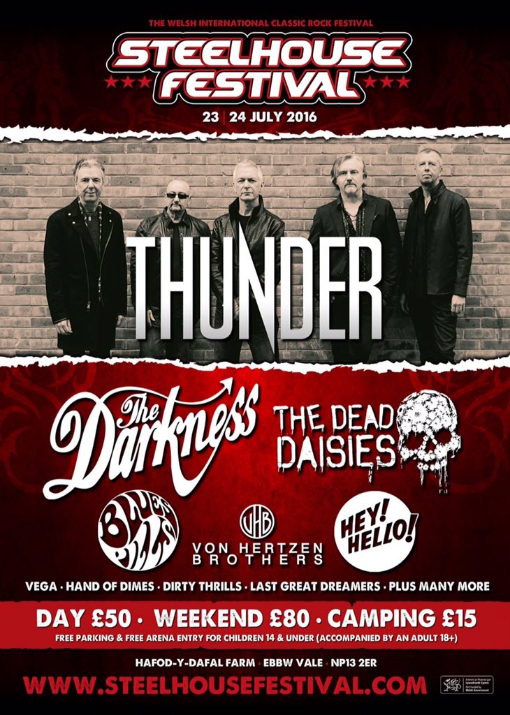 Festival Announcement No 2
Yes, we can finally confirm that we will be playing the <a href="/SteelhouseFest/">STEELHOUSE FESTIVAL</a> on July 23rd.