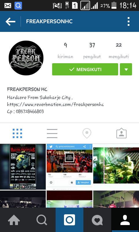 Yuk join akun instagram <a href="/FREAKPERSONHC/">FREAKPERSON HC</a>  😊
reverbanation.com/freakpersonhc