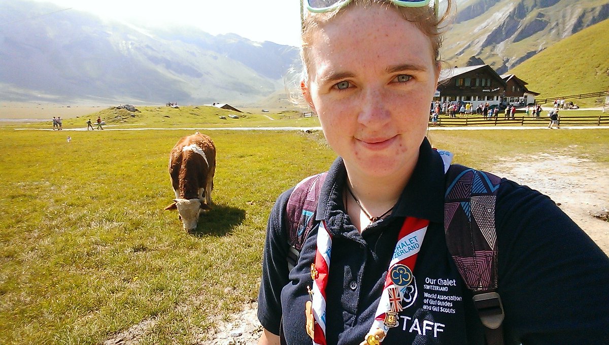 LouCrossey's tweet photo. #1in10million #WTD2016 #girlguiding #ourchalet #switzerland #girlguinguk #worldthinkingday https://t.co/R3MS5skEiZ