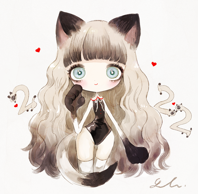 シャム猫ちゃんのtwitterイラスト検索結果 古い順