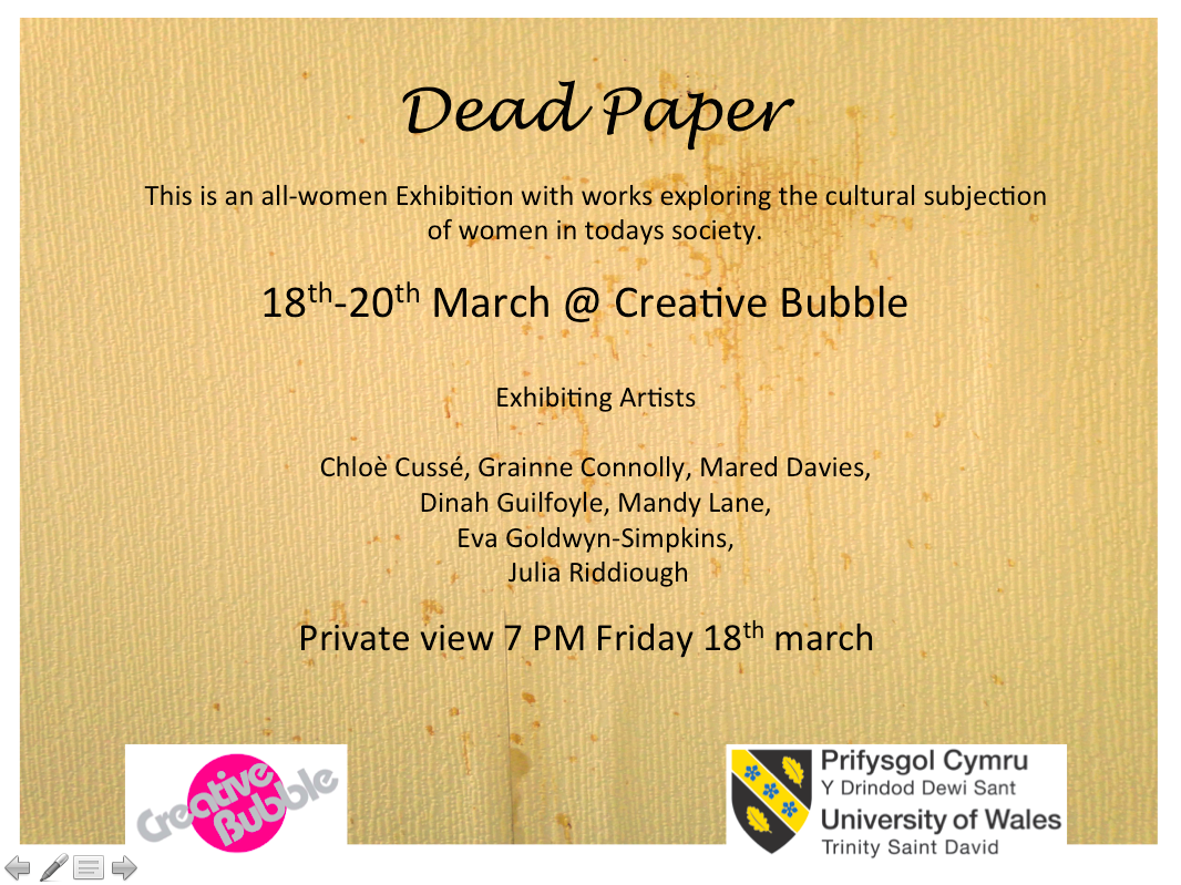 mandy123lane's tweet photo. This is an all-women Exhibition with works exploring the cultural subjection 
of women in todays society. https://t.co/1joF3AMIlD