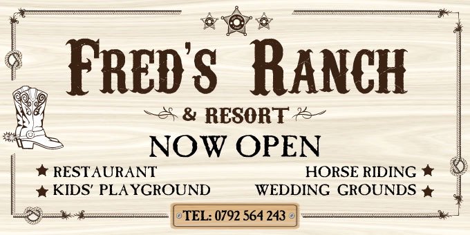 From the roadside, you know ur in for a true Ranch experience....