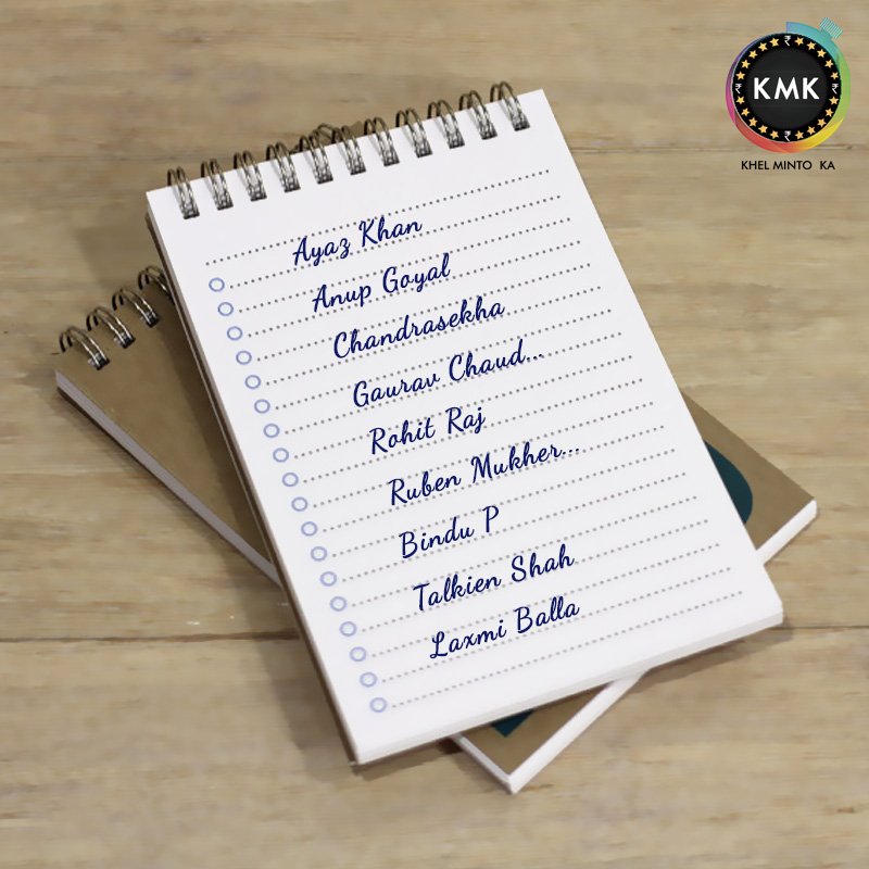 KhelMintoKa's tweet photo. Congratulations to our other 9 Contestants who have won themselves Rs.1000! #KMK #WeeklyFinale https://t.co/UOIDl1IAPa
