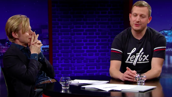 AWarTheMovie's tweet photo. In Danish: Tobias Lindholm visits @CKjersgaard's talkshow @HosClement: https://t.co/2MiSQzrFAT (Starts at 33.35) https://t.co/E95dkyW6Xs