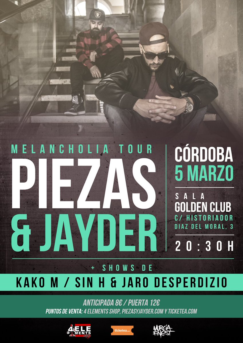jayderpro's tweet photo. Próxima parada: 4 MARZO MÉRIDA / 5 MARZO CÓRDOBA #MELANCHOLIATOUR https://t.co/K9JKbIppUB