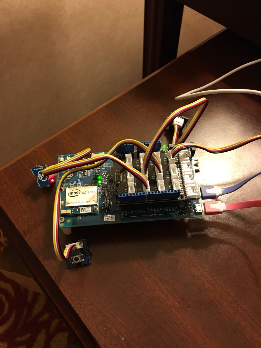 dslowin's tweet photo. Had a fun trip! Now time to head back to Chicago. Thanks @IntelSoftware !! #IntelMakerATX https://t.co/DNqD1pZYzb