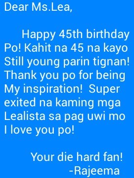 ReidUday's tweet photo. @MsLeaSalonga love you po!!! https://t.co/KwxBxddccZ