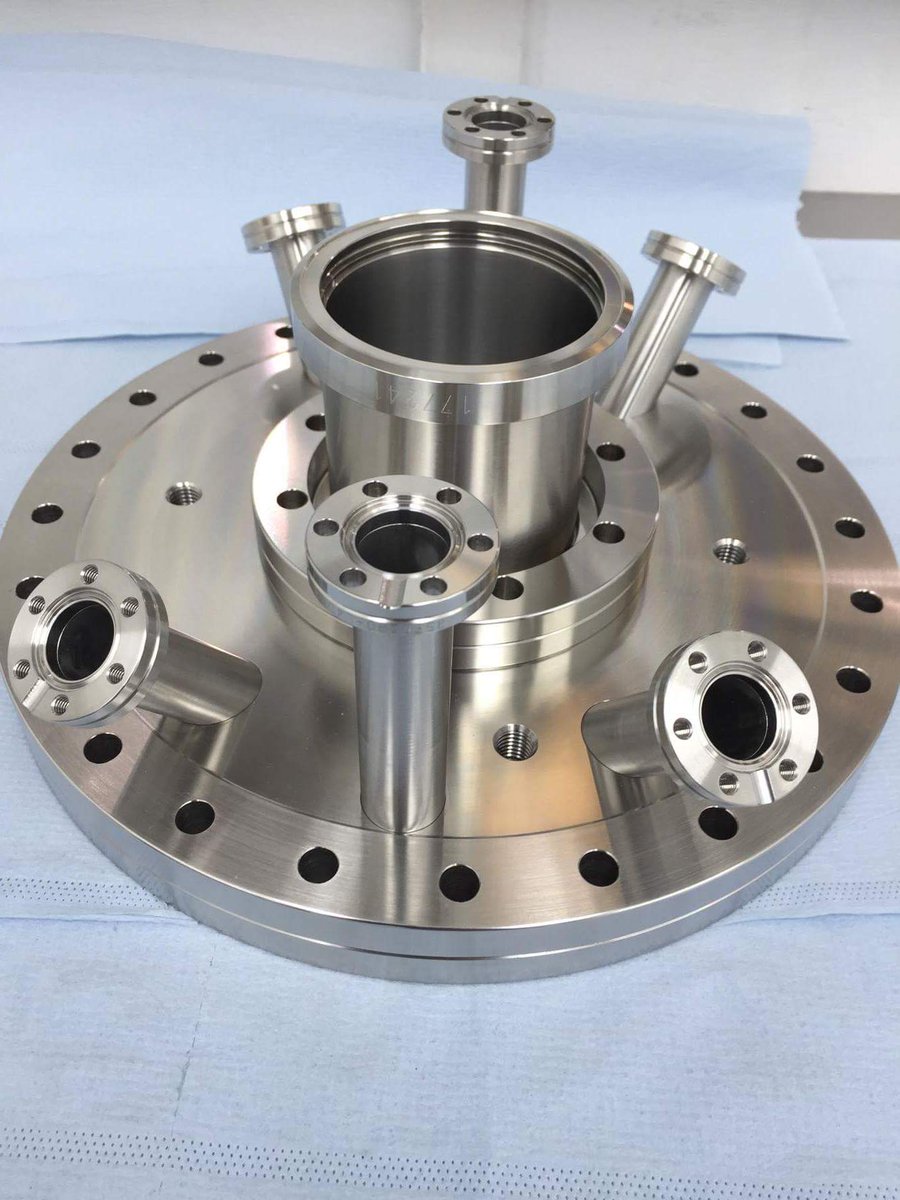 interface_ipel's tweet image. UHV cluster flange pre welding :-