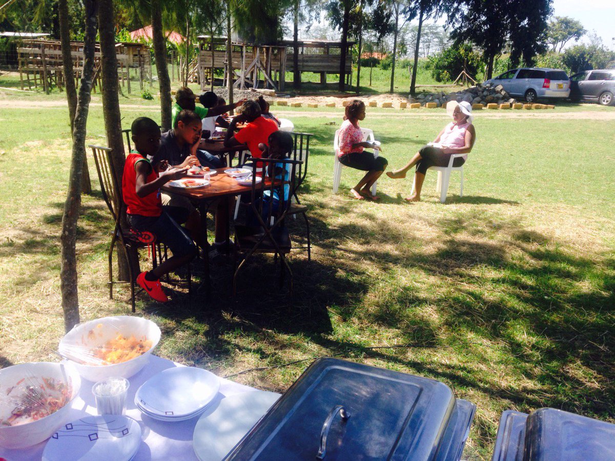 Breakfast on the lawns?...this is just the spot..after a night of camping on the farm