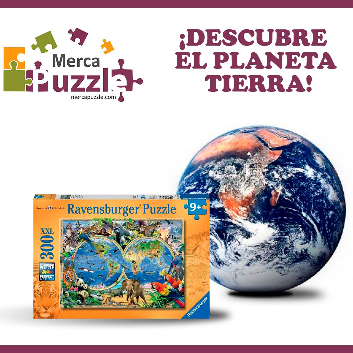 MercaPuzzle's tweet photo. Una bonita manera de enseñarle a tus #hijos a amar el #planeta es creándolo. #puzzle > https://t.co/ePAzAoeaLl https://t.co/XlGyvvjiaE