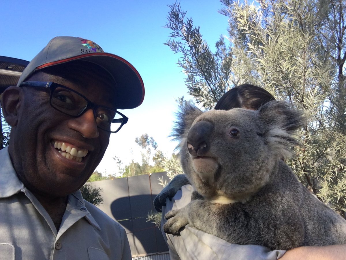 alroker's tweet photo. This am, I Am #UpForTheJob as intern at @sandiegozoo zookeeper https://t.co/2S7Odx5wtz