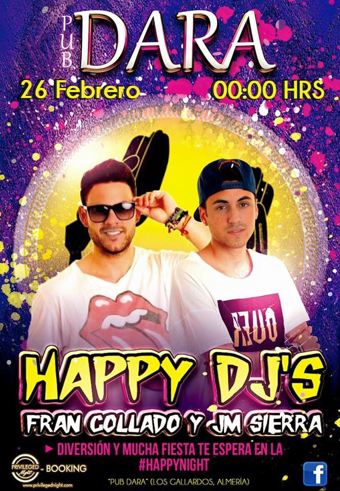 privilegednigh's tweet photo. Este viernes 27 @HAPPYDJS_  en Dara (Los Gallardos) #HappyDJS #happyNight #BookingPrivilegedNight https://t.co/lXZPxMuJyN