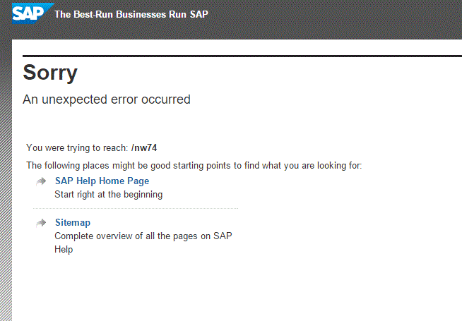 Oh dear. #SAPHelp seems to be down. Probably timely as I need to go to bed...