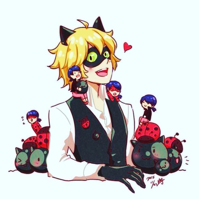 By maybe_im_chatnoir So cute ❤️ (C) Owner 
#LadyNoir #adrinette #ladrien #marinoir 
#marinette #marinettedupainchen…