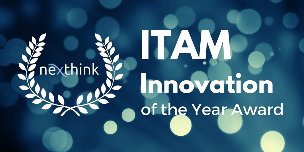 NexthinkNews's tweet image. Nexthink wins ITAM Innovation of the Year Award - review by Martin Thompson, The ITAM Review bit.ly/1PkaR1b
