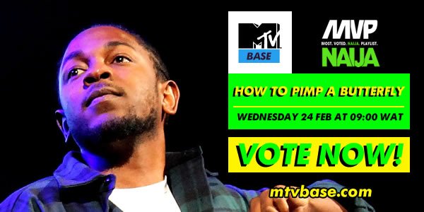 MTVBaseWest's tweet photo. #MVP | Help us put together the @kendricklamar's #HowToPimpAButterfly playlist HERE >> https://t.co/2xkuML7iSo https://t.co/4XVRxmJezw