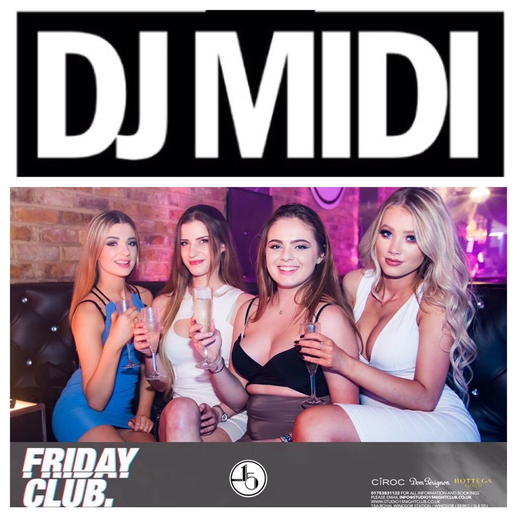 We are already so excited for another MASSIVE Friday club @Studio15windsor with <a href="/DJ_MIDI/">DJ MIDI X</a> live 🎉#BerksNo1FridayNight