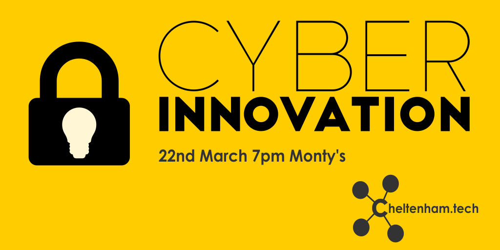 Cheltenham_Tech's tweet photo. Networking event on the planned #Cyber Innovation Centre in #Cheltenham: https://t.co/LbfH4cf8ab. 22nd March 7pm. https://t.co/7IDRPBfPII