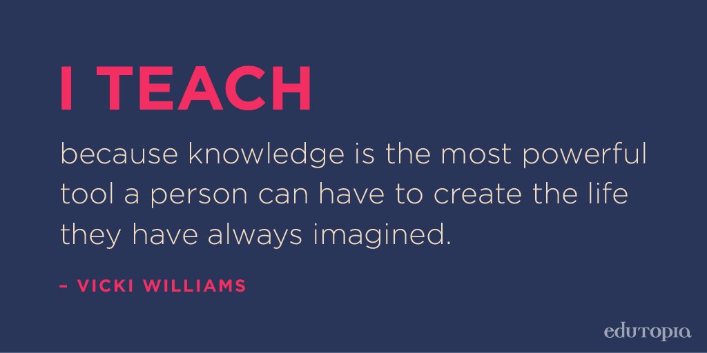 edutopia's tweet photo. Knowledge is power. #mondaymotivation https://t.co/XJfc3QKqk0