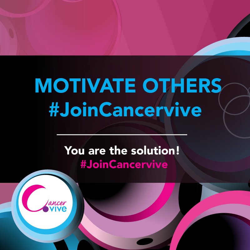 Use your words, motivate others and make 2016 count! It's never to late to make a difference. #JoinCancervive