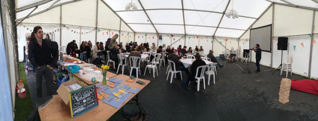 c_j_mcburney's tweet photo. Great start to the #satisfied events week! @NivLobo smashing it on 'what's the truth about Jesus?' https://t.co/DkZHPm0yRP