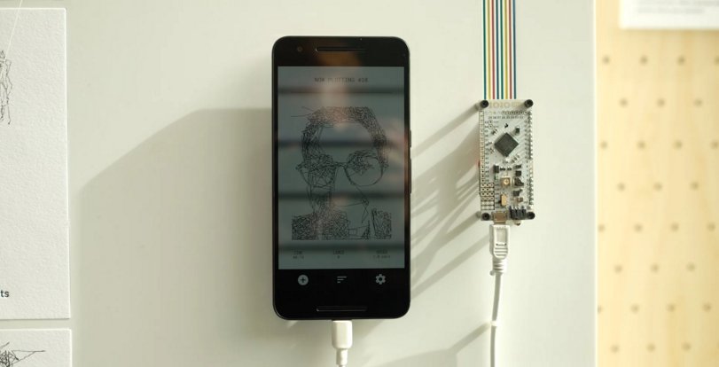 AAM_MediaTech's tweet photo. Google’s trippy drawing robot makes amazing art of your face: https://t.co/TfS8LiW2ky #IOIO https://t.co/aaGE90AEcr