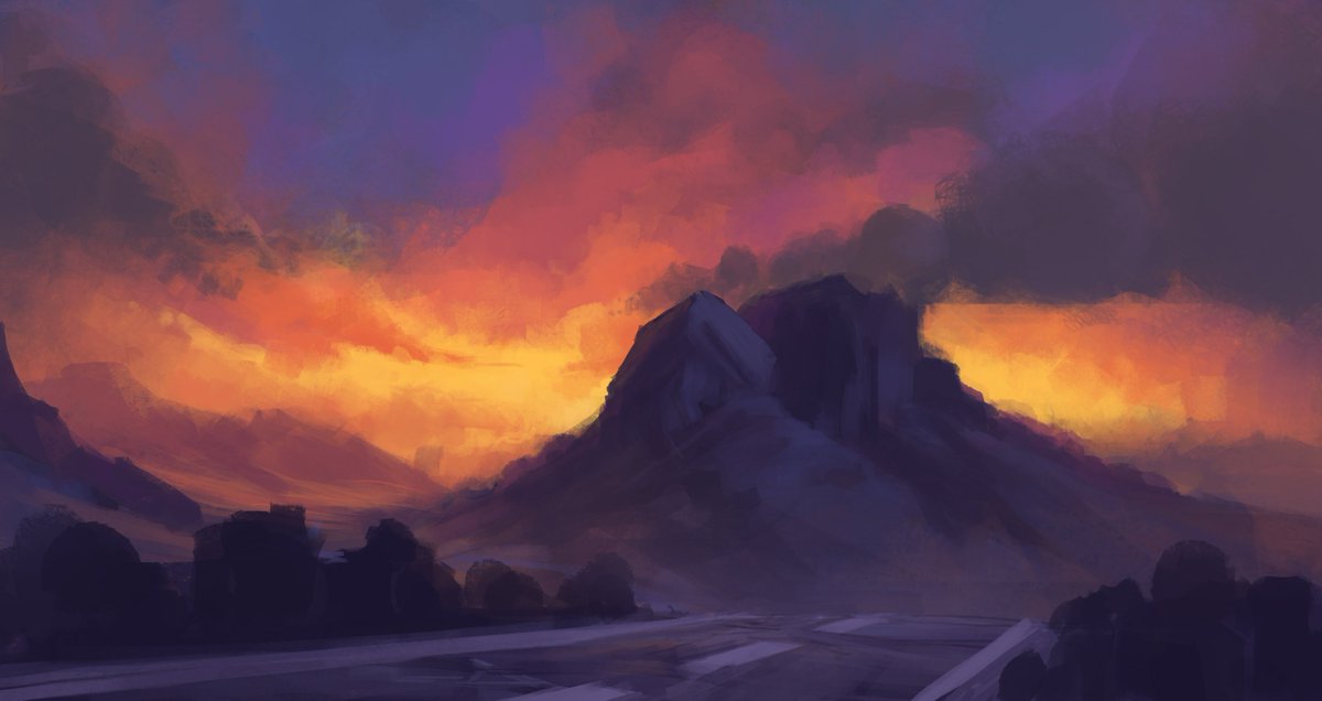 TomPrante's tweet photo. Two Mountains
Process: https://t.co/iHPRRDG6eE

#digitalpainting #landscape https://t.co/bkEqIiCfy9