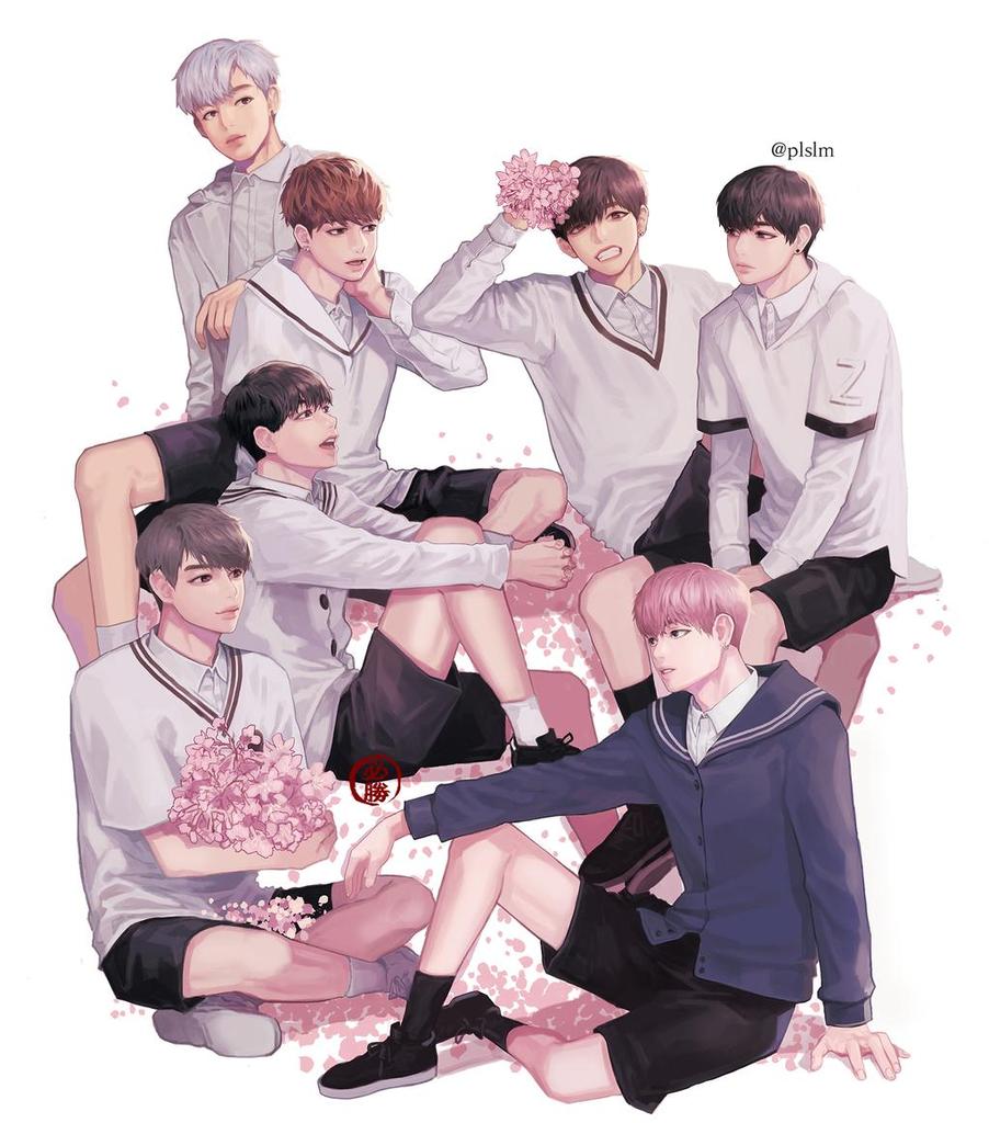 Группа BTS арт