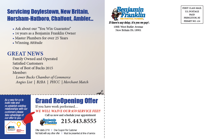 SeibelGroup's tweet photo. #DirectMail works! Ben Franklin Plumbing received phones calls in 3 days of mailing. https://t.co/VLIWJCmMlA https://t.co/MJ6btUJhsS
