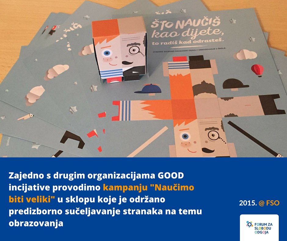 fsohr's tweet photo. Sudjelujemo i u Inicijativi za @gradjanskiodgoj #FSO2015 https://t.co/k3oo8B8clO