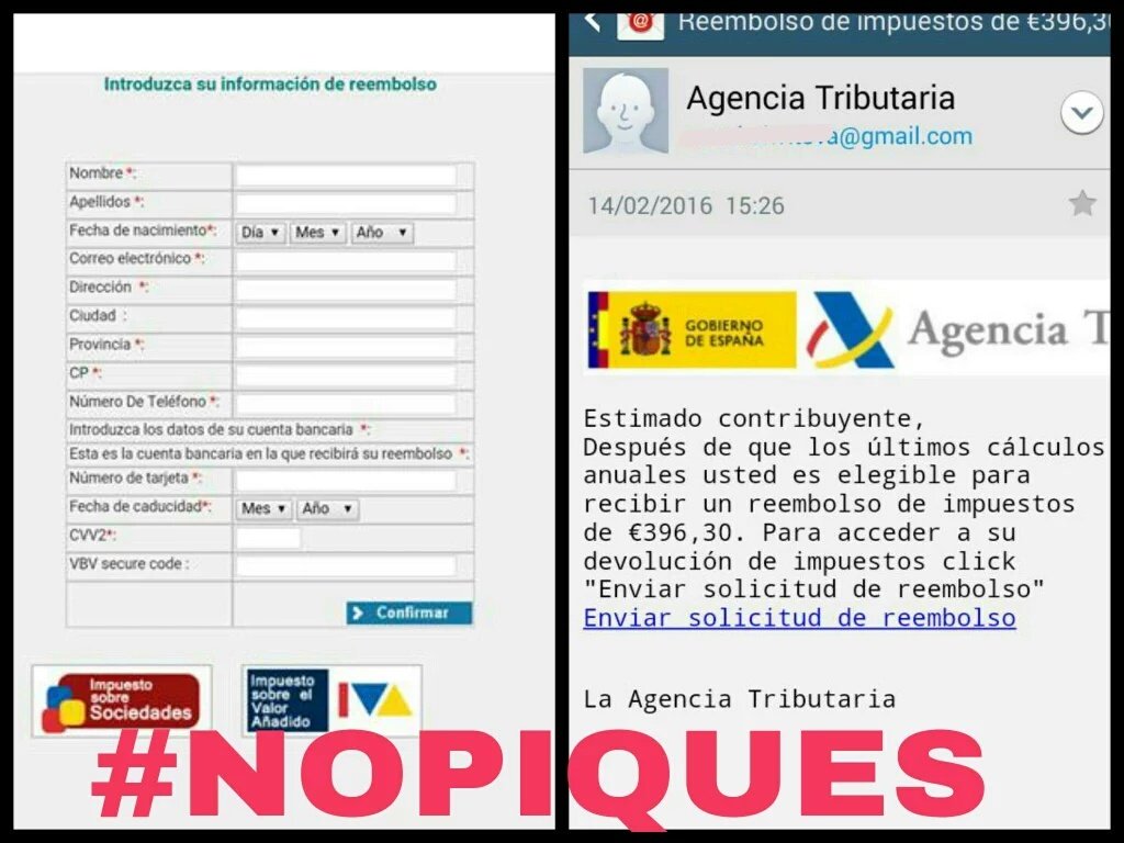Si recibes un correo como este es #phishing
El objetivo ➡ robar tus datos personales y tu dinero.