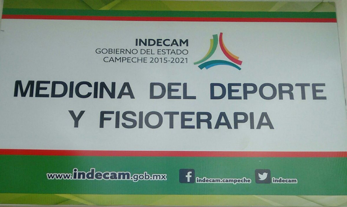 indecam's tweet image. Unidad de Medicina Deportiva: servicios de rehabilitación y terapias físicas. Mayores informes al teléfono 14 41670