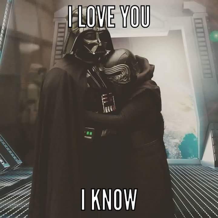 Careful_Ren's tweet photo. @Gen_Hux_ @Sithfans1 @mrjafri @WarnotPeace  Grandfather &amp; I. 😢😈 #TeamKyloRen #darkside 😈 https://t.co/XYlzx0tOgh