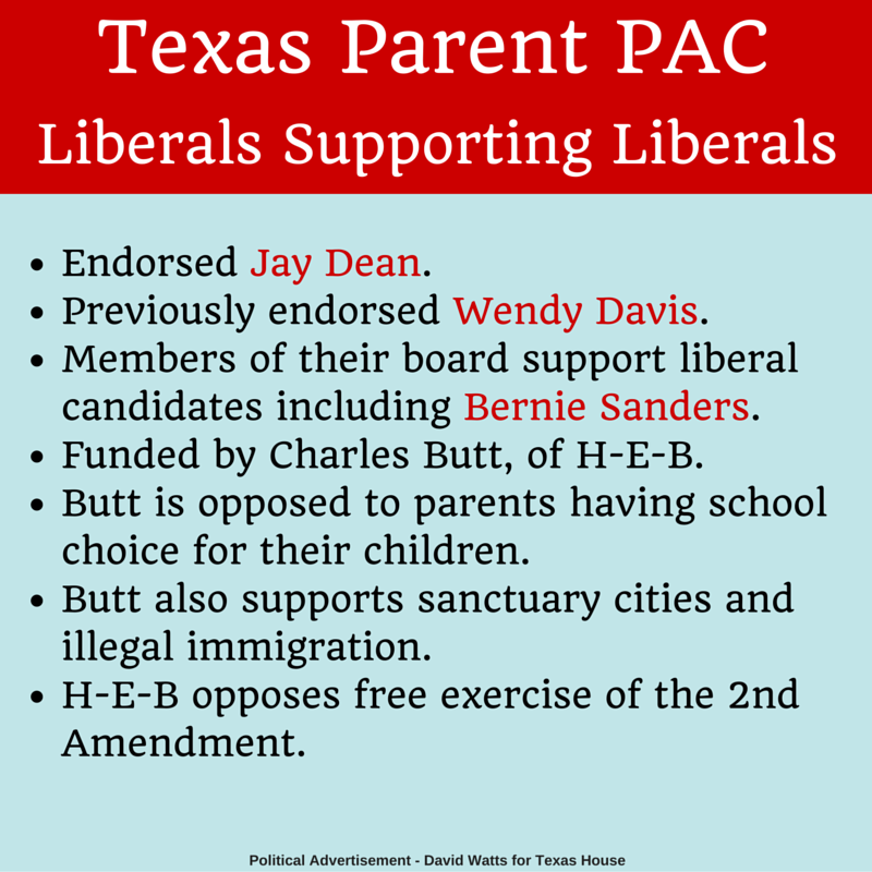 WattsforTexas's tweet photo. Texas Parent PAC endorses my opponent in race for #hd7 #txlege. Liberals supporting Liberals. Birds of a feather... https://t.co/uY5FnRtWEz