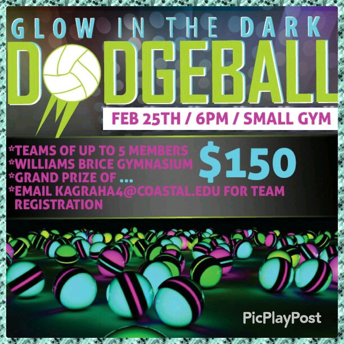 SIGN UP!FREE registration by emailing kagraha4@g.coastal.edu, teams of up to 5 and a 150$ GRAND PRIZE!!!