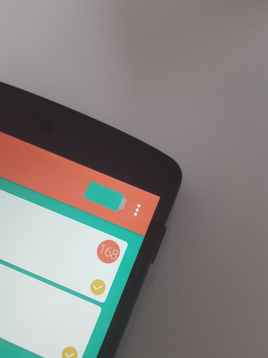 cool...my first custom battery indicator in an #android #kiosk app - guess which app this is for... ;)