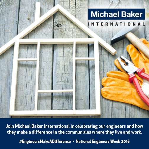 MBakerIntl's tweet photo. DID YOU KNOW: This week is National Engineers Week? #EngineersMakeaDifference https://t.co/PTKdj4RSWz