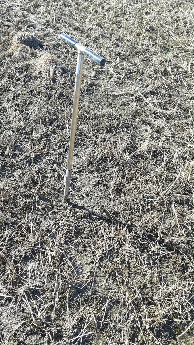 DesboroDairyman's tweet photo. Doing some soil sampling today. In February. In Bruce County. #strangewinter https://t.co/FlVJP7dyfi