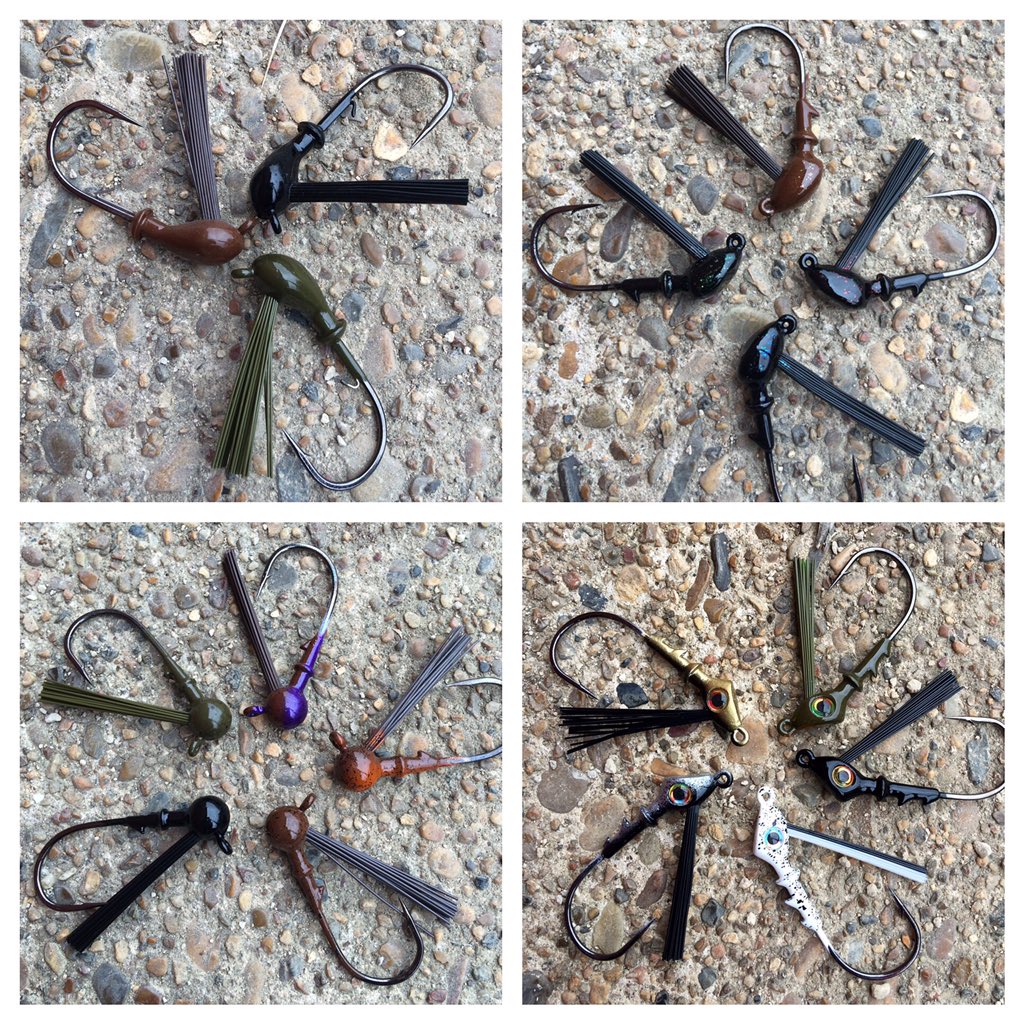 TeamSantone's tweet photo. We are now selling just heads in packs of 3 on https://t.co/38qURNt1vX! Finesse, swim jig, Rattlin, and m-series! https://t.co/GJpOLquy4F