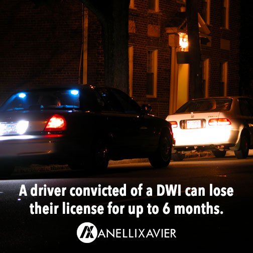 AnelliXavier's tweet photo. Did you know, a driver convicted of a DWI can lose their license for up to 6 months? https://t.co/7tIo6GUZG2