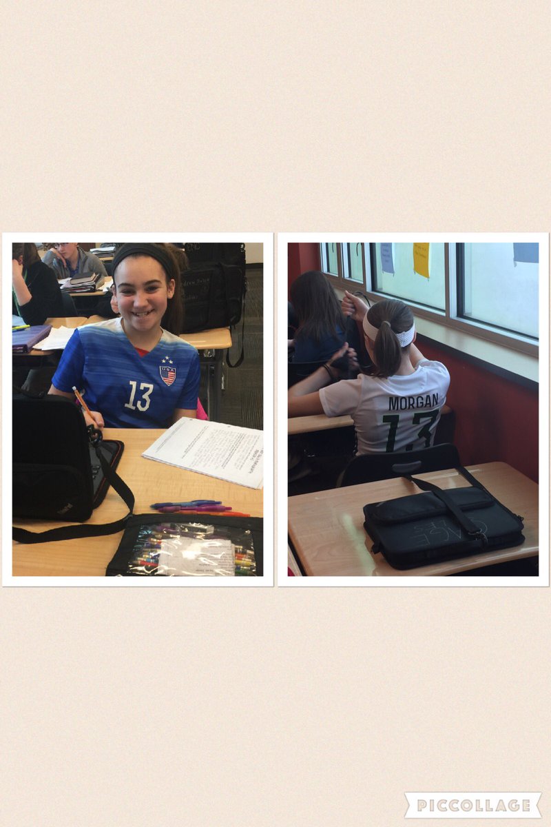 SoderlingKaycie's tweet photo. I spy @ussoccer_wnt jerseys at #njhsSpiritWeek! @alexmorgan13 https://t.co/Mgr8rzi88f