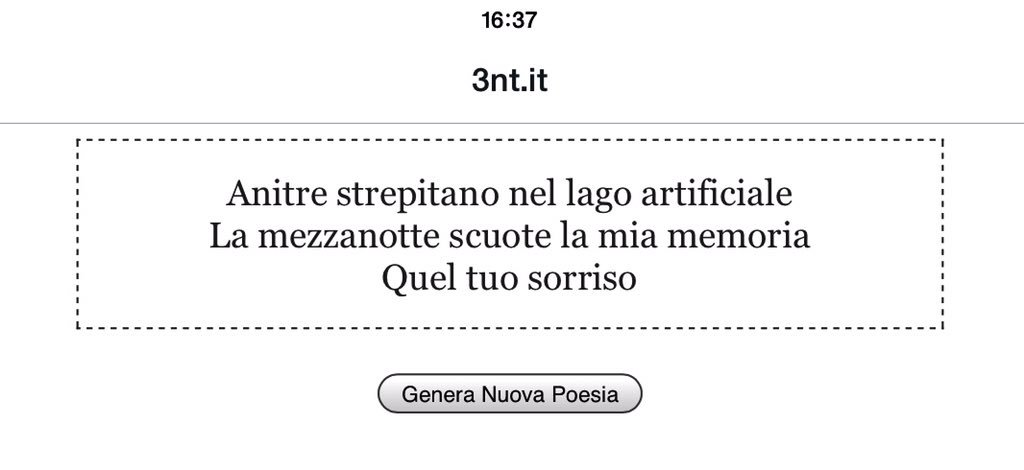 BrufoloBill's tweet photo. #3nt #ilrobotpoeta #scritturebrevi inquietanti scenari Creatività umana ha giorni contati?😕
https://t.co/nue5ifKC4Z https://t.co/AJitoxMuO8