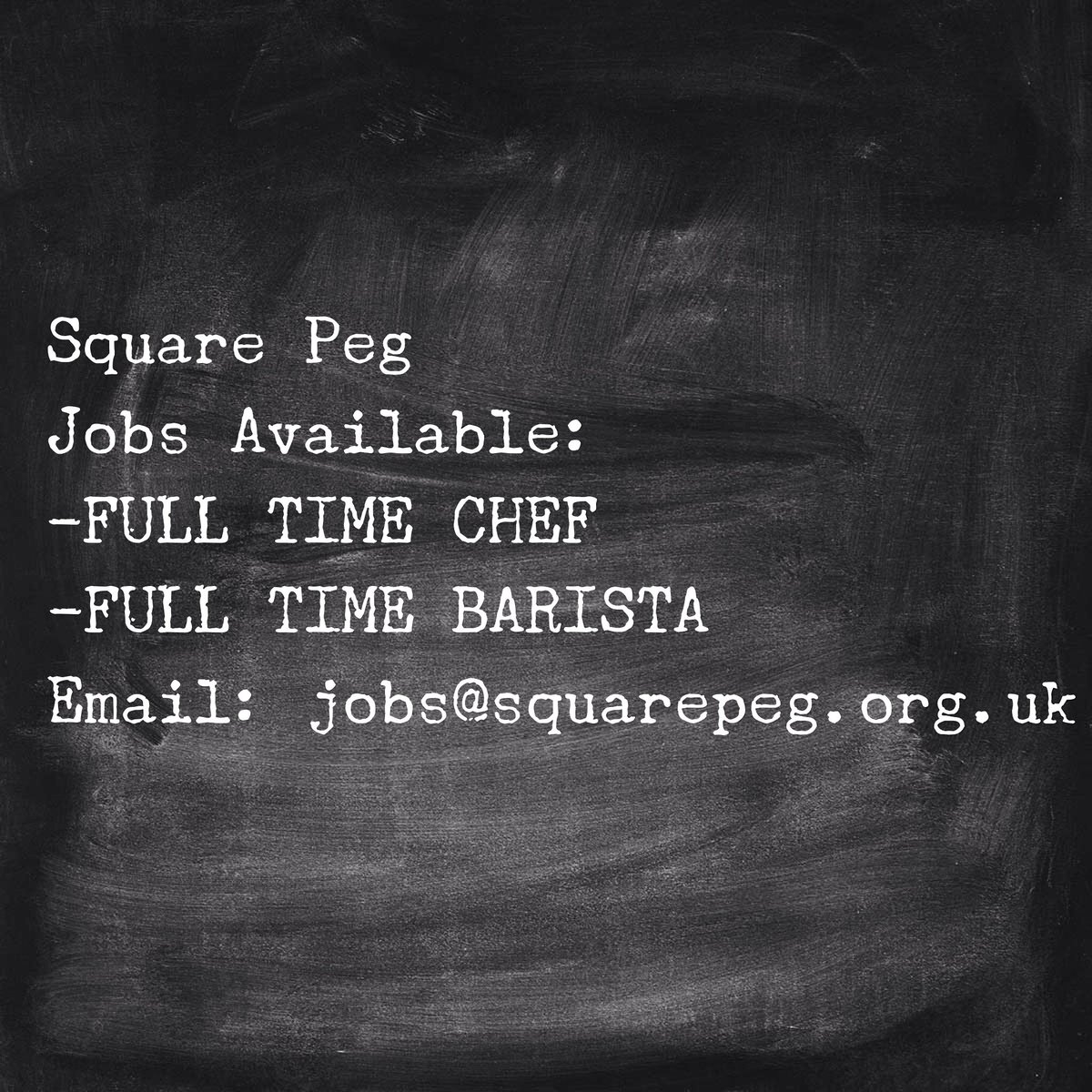 squarepegcoffee's tweet image. We're expanding! Full-Time Chef and Full-Time Barista positions available! email cv's to: jobs@squarepeg.org.uk
