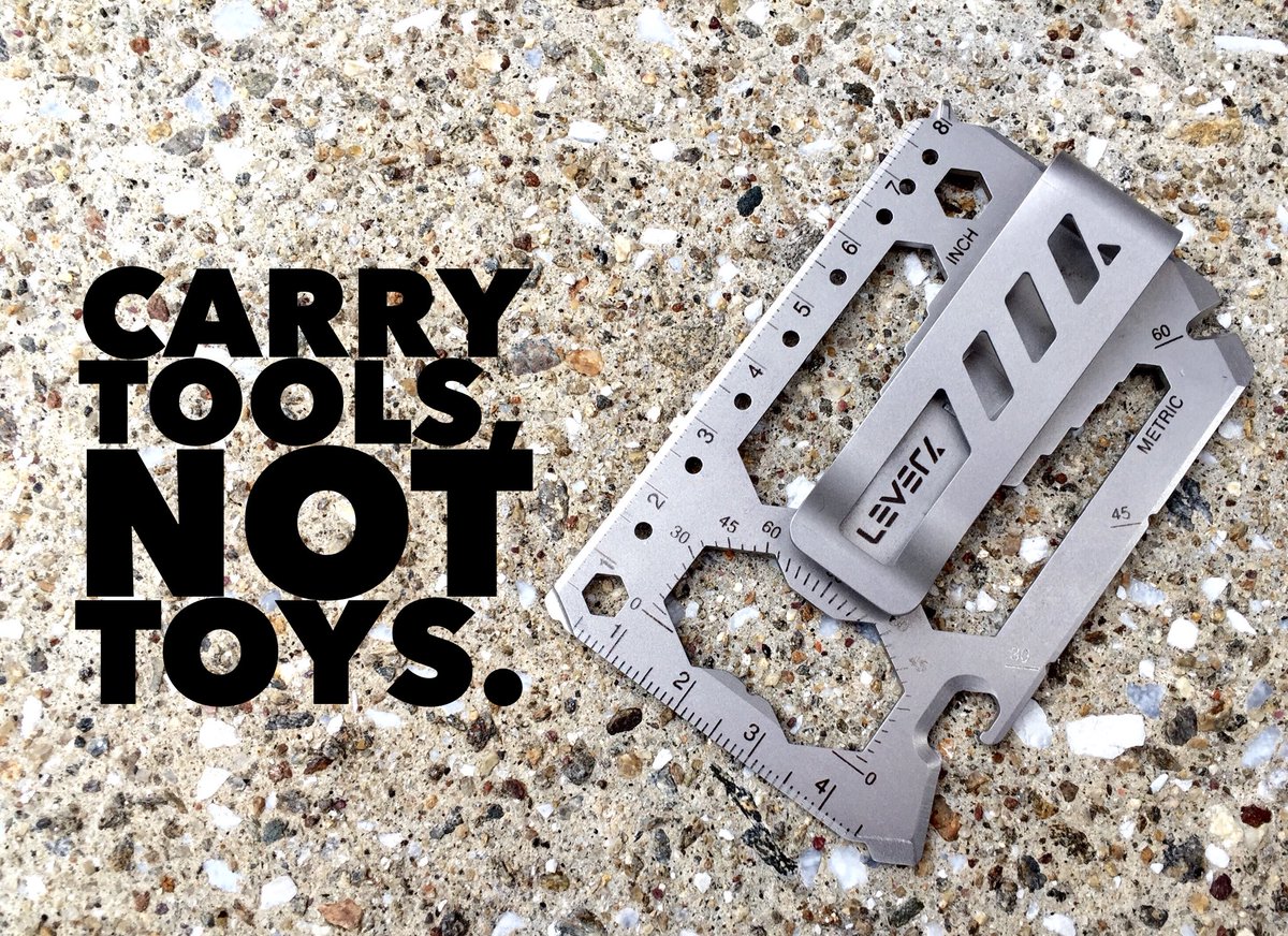 LeverGear's tweet image. Credit card-sized multitool coming to Kickstarter March 10th! #40tools #moneyclip #madeinusa #everydaycarry #EDC