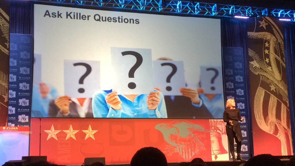 AskAdamInfinity's tweet photo. "If you want better answers ask better questions" #CUNAGAC #CrashtheGAC16 @InfinityFCU https://t.co/AEub67ksKN