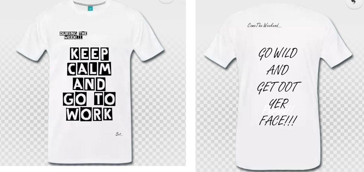 ayepalltd's tweet image. Here is our first T-shirt design: It&apos;s a t-shirt with the average week on it.
What Do You Think ? Like or Dislike